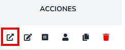 Acción Ver instancia en la columna de acciones